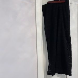 Crochet Maxi Skirt with Slip and Slit